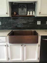 Also included with each sink is a Orc Week 4 My Hammered Copper Farmhouse Sink Is Installed Shop At Blu
