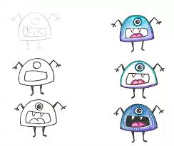 Check out our doodle monsters selection for the very best in unique or custom, handmade pieces from our shops. Learn How To Draw Monster Doodles Monster Drawing Doodle Art For Beginners Simple Doodles