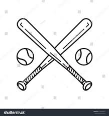 Baseball Bat Drawing Black And White Baseball Vector Icon Logo Baseball Bat Cartoon Illustration Symbol Clip Art Ad Spon Logo Bat Icon Baseball 2020