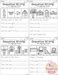 September Sequence Writing For Beginning Writers Sequence Writing Kindergarten Writing Prompts Writing Worksheets