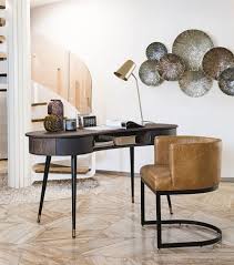 Wanddeko Aus Metall Goldfarben Und Braun 141x82 Yucatan Maisons Du Monde Wanddeko für zimmer mit hoher decke.