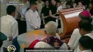Funeral service with kuya zaldy sings hindi kita malilimutan sis amor d auntie. Corazon Cory Aquino Burial Remains Laid To Rest Part 1 Youtube