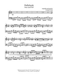 Download and print hallelujah sheet music for voice, piano or guitar by leonard cohen. Hallelujah Leonard Cohen Sheet Music Piano Sheet Music Free Sheet Music