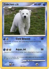 Cubchoo is a bipedal, ursine pokémon with a light blue head and neck. Pokemon Cubchoo 47