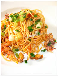Spaghetti Aux Fruits De Mer Et A L Ail Mon Ile Ma Passion
