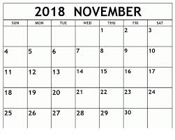 Blank November 2018 Birthday Calendar Download Calendar Pages Calendar Birthday Calendar
