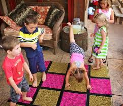 Dance Floor Idea Large Piece Of Cardboard Spray Paint Into Boxes Duct Tape To The Ground Safari Kids Birthday Kids Birthday Kids Party