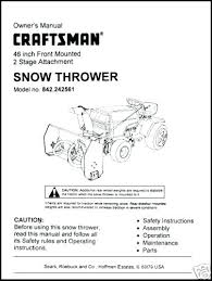 Craftsman Blower Attachment Lawn Garden Tractor Mower Snow