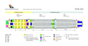 Airplane Pics South African Airways A340 200 Seat Plan
