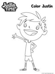 Justin Coloring Page Justin Time Coloring Pages Movie Crafts