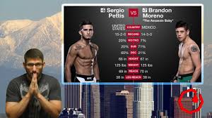 Brandon carrillo moreno (born december 7, 1993) is a mexican mixed martial artist. Sergio Pettis Vs Brandon Moreno Full Fight Video Preview For Ufc Fight Night 114 Main Event Mmamania Com