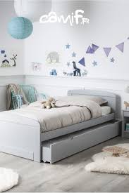 Lits pour enfants, taille 90x200 cm en bois recouvert d'une peinture sans solvants, avec sommier à latte intégré, conformes aux normes européennes. Epingle Sur Chambre Enfant