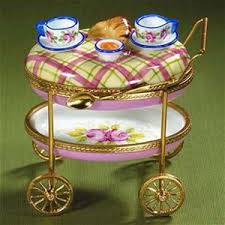 Limoges Breakfast Cart With Croissants Box The Cottage Shop Limoges Boxes Trinket Boxes Limoges