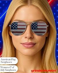 Amazon.com: grinderPUNCH 2 pares de lentes de sol patrióticos con la  bandera estadounidense a granel de Estados Unidos, Rojo/Blanco/Azul : Ropa,  Zapatos y Joyería