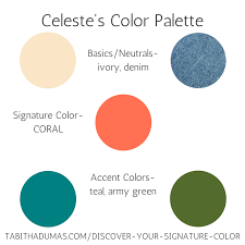 Discover Your Signature Color Denim Color Scheme Coral Colour Palette Green Colour Palette