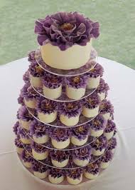 Latest Bridal Fashion Trends Purple Wedding Cupcakes Cupcake Tower Wedding Purple Cakes
