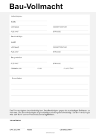 Check spelling or type a new query. Bauvollmacht Fur Behorden Pdf Vorlage Zum Ausdrucken