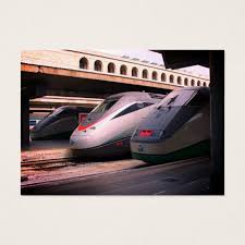 Italian Rail Trains At Termini Station In Rome Business Card Rome Train Printing Double Sided