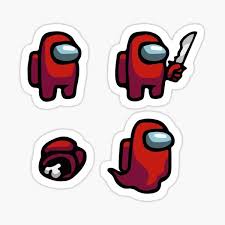 Among Us Red Sticker By Midknight Gg En 2020 Pegatinas Pegatinas Bonitas Pegatinas Kawaii