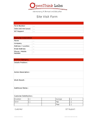 Para petinju profesional maupun pemula akan. Software Development Site Visit Form Template
