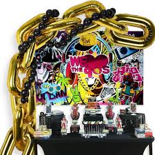 18gold aint nothing but a gangsta party letter balloon banner 90s disco themed party decorations 90s themed gangster birthday party hip hop party decor 90s birthday balloons supplies. Amazon Com 41 Pack 90s Party Decorations Balloon Garland Kit Hip Pop Theme Backdrop 10 Chain Balloons 30 Link Balloons For 80s 90s Hip Hop Retro Disco Theme Birthday Wedding Supplies Photo Booth Props