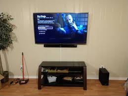 We did not find results for: 64 Tv On A Low Profile Mount Sound Bar Attached And Wires Concealed In A Cable Channel After Tv Wall Mounts Wall Mounted Tv Mounted Sound Bar