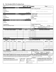 Supplement to the bill of lading. Bill Of Lading Form In Word And Pdf Formats