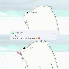 You can use this if you wanna, just credit me, ice bear of couse doesn't belong to me. Cute Wallpaper Iphone Cute We Bare Bears Ice Bear