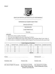 Soalan Matematik Tingkatan 2 Pdf