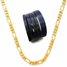 Chain gold dollar transparent pictures icons. Goldnera Artificial Chain Real Gold Looking And Leather Look Black Cutting Wrist Band For Boys Men Gold Plated Plated Brass Chain Price In India Buy Goldnera Artificial Chain Real Gold Looking And