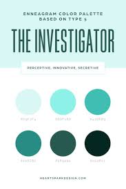 Enneagram Color Palette Type 5 The Investigator Enneagram Color Color Palette