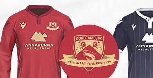 Morecambe fcподлинная учетная запись @shrimpsofficial. Morecambe 20 21 Home Away Kits Centenary Crest Revealed Footy Headlines