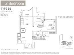 Hampton block does not have any afternoon sun and is nearest to the exit gate to the mrt station. Queens Peak Condo Floor Plan 2 Bedrooms Type B1 Queens Peak