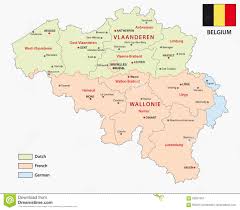 Hinweise für reisen nach belgien. Karte Der Belgischen Regionen Und Der Sprachraume Vektor Abbildung Illustration Von Belgien Sprache 93927337