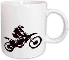 Motocross Bikesilhouette Dirtbiketrials Motorx A Perfectgift And Mug For Any Occasion For Coffee If Hotchocolate Is Not Y Bike Silhouette Motocross Mugs