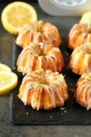 Baking and cooling times vary according to batter density. Mini Lemon Bundt Cakes Mini Lemon Bundtlette How To Make Bundtlette Mini Lemon Glazed Bundt Cakes