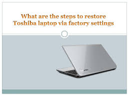 Hold down the 0 key on the laptop keyboard at the same time click the power button to boot up the laptop. What Are The Steps To Restore Toshiba Laptop Via Factory Settings