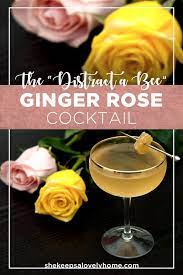 This Ginger Rose Cocktail I Call A Distract A Bee Is One Of My Favorite Signature Cocktai Cocktails For Parties Best Cocktail Recipes Cocktail Drinks Recipes