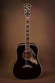 Gibson Black Acoustic Electric Guitar 2014 Gibson Custom Doves In Flight Trans Black Acoustic Guitar Custom Acoustic Guitars Black Acoustic Guitar Acoustic Guitar