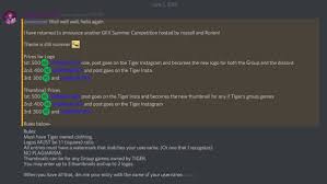 Tiger Outfits On Twitter We Re Having Another Summer Graphics Contest In Our Discord Server You Can Join With This Code Jhu73x2 It Ends On The Last Day Of June Https T Co 8reg2xamqc