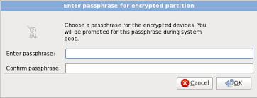 Then input these commands below in turn: 9 14 Choosing A Disk Encryption Passphrase Red Hat Enterprise Linux 6 Red Hat Customer Portal
