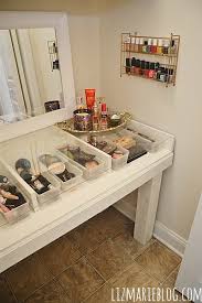 Diy Glass Top Makeup Vanity Liz Marie