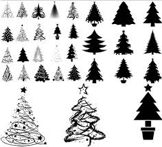 Christmas Tree Silhouette Vector Christmas Tree Silhouette Silhouette Christmas Tree Silhouette