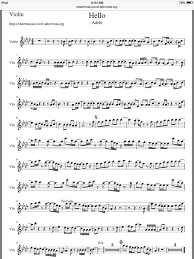 Adele Hello Violin Sheet Music Free Violin Sheet Music Violin Sheet Music Violin Music