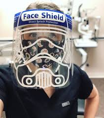 The mandalorian armorer asks our protagonist in an early episode whether he's ever taken his helmet off, with a negative connotation. Cute Face Shield Decals Popsugar Smart Living