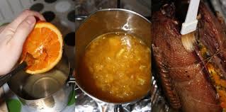 Taie ceapa si jumatatea de portocala bucati mai mari. Rata Cu Portocale Taste Bazaar