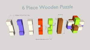 Features 8 vehicle pieces with colorful designs; 6 Piece Wooden Puzzle 3d Warehouse