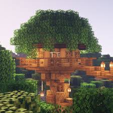 Typface On Instagram Ever Wanted To Live It Up In A Treehouse Looking Over Your Minecraft World Well Minecraft Treehouses Amazing Minecraft Minecraft Tree