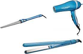 Babylisspro Babyliss Nano Titanium Professional Hair Dryer Straightening Iron And Curling Iron Combo Kit 249 Value Walmart Com In 2021 Professional Hair Dryer Hair Dryer Ceramic Hair Iron