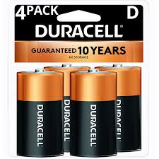 Duracell 1 5v Coppertop Alkaline D Batteries 4 Pack